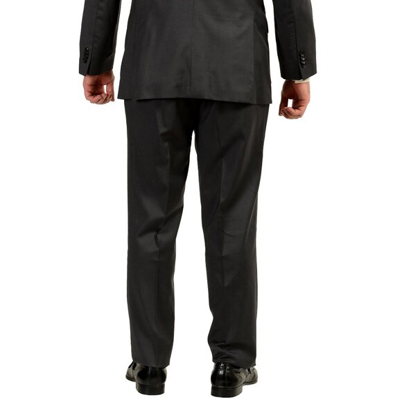 Hugo Boss Men's "Huge6/Genius5" Slim Fit Gray 100% Wool Suit US 44R IT 54R - Picture 3 of 13